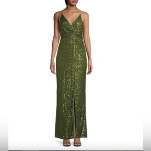 TFNC Sleeveless Sequinned Maxi Dress